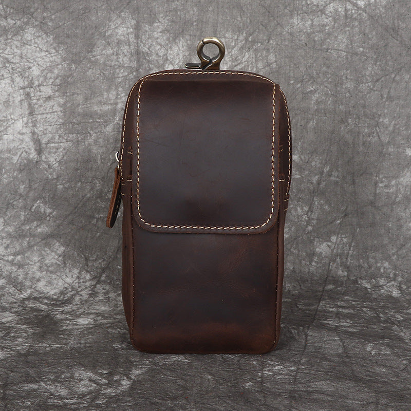 Men's Leather Mobile Of Trousers Pannier Work Men's Waist Packs