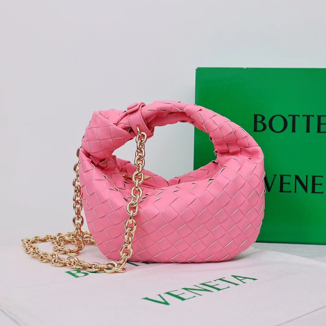 Summer Woven Croissant Knotted Clutch Light Bags