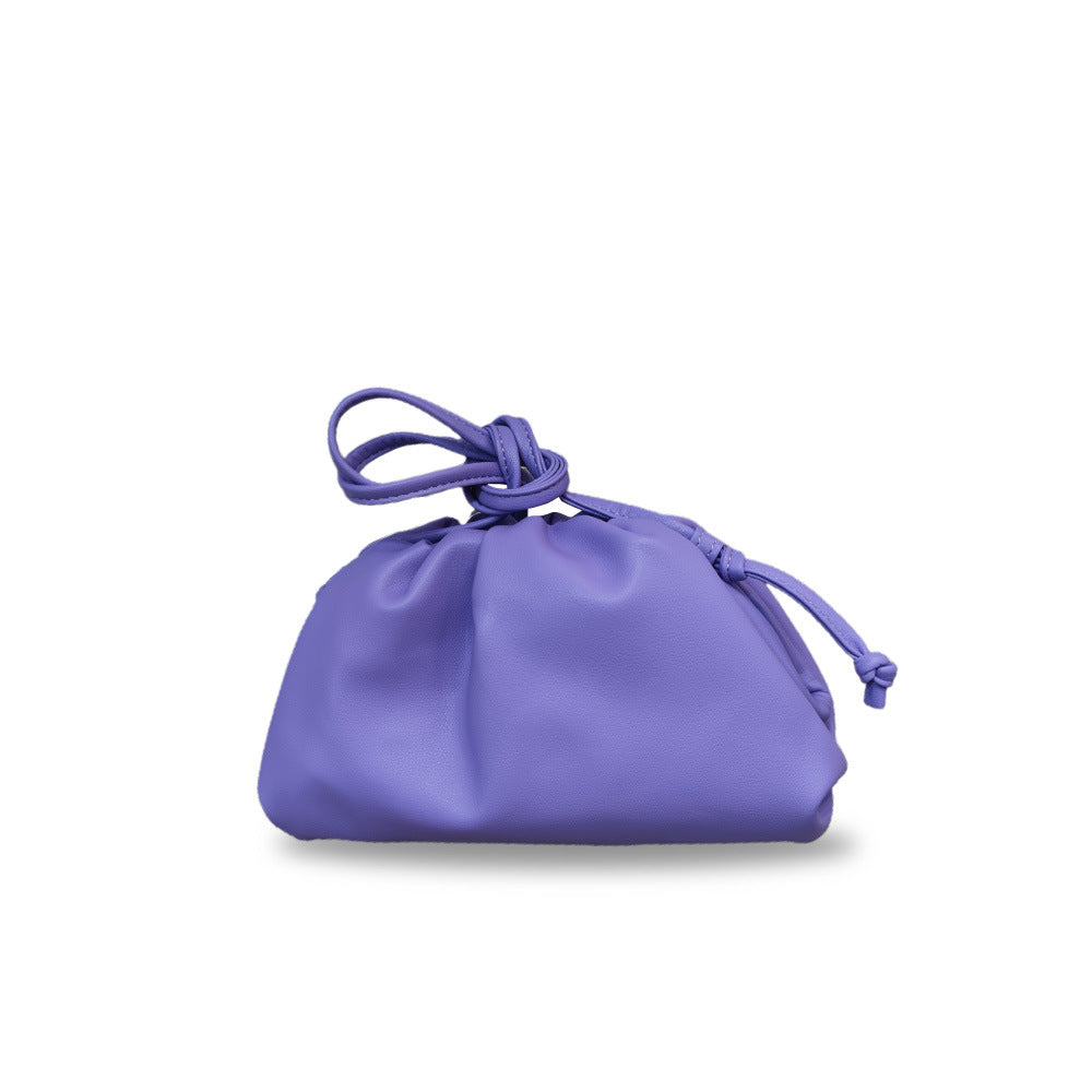 Women's Cloud Size Korean Style Pleated Clip Bags