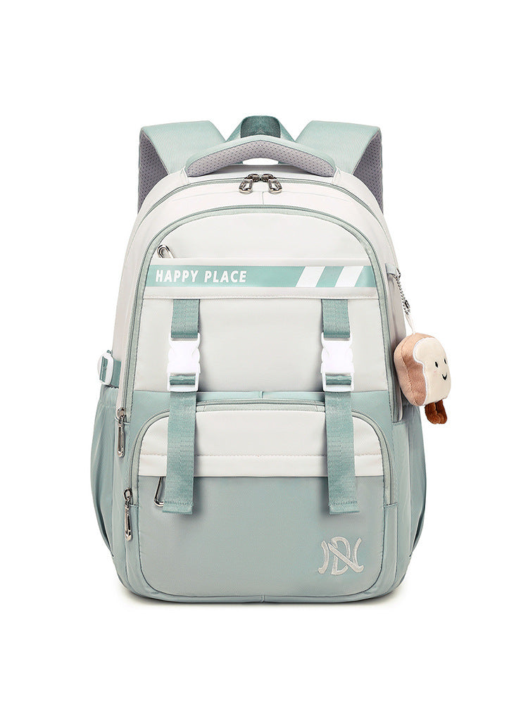 High Large Capacity Female Simple Style Middle School Students' Schoolbags