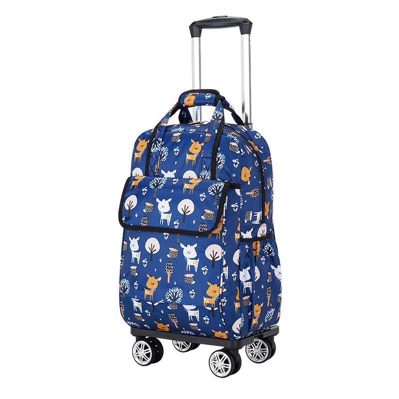 Can Be Pushed Pulled Detachable Large Travel Bags