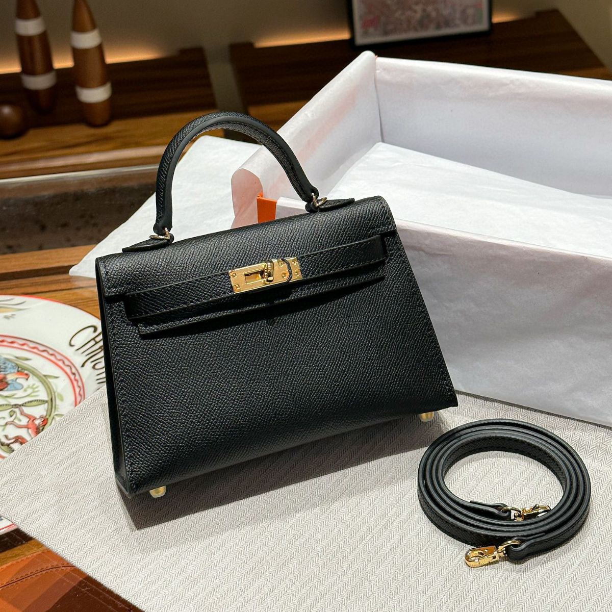Women's Leather Second Generation Kelly Mini Fashionable Crossbody Bags