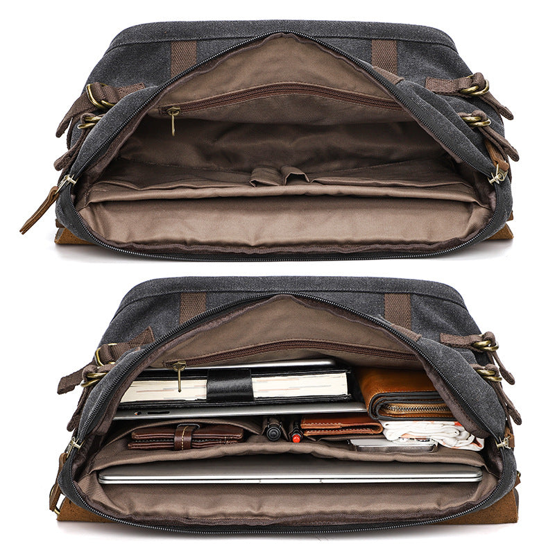 Men's Durable Stylish Canvas Vintage Computer Men's Messenger Bags