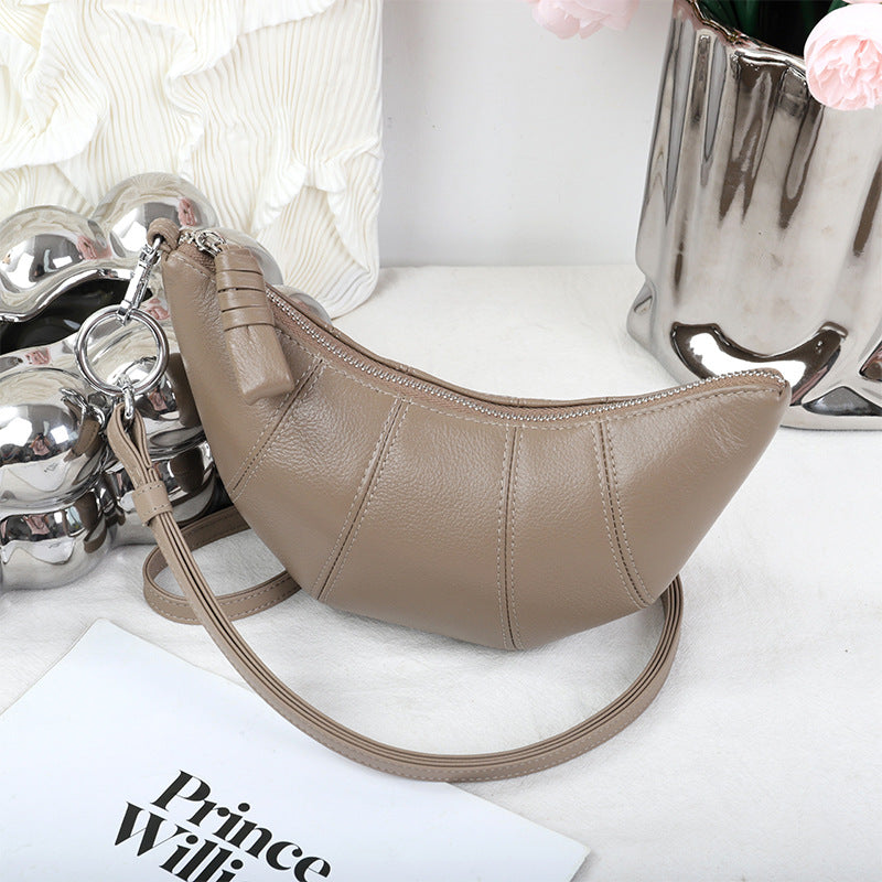 Women's First Layer Cowhide High Texture Mobile Phone Bags