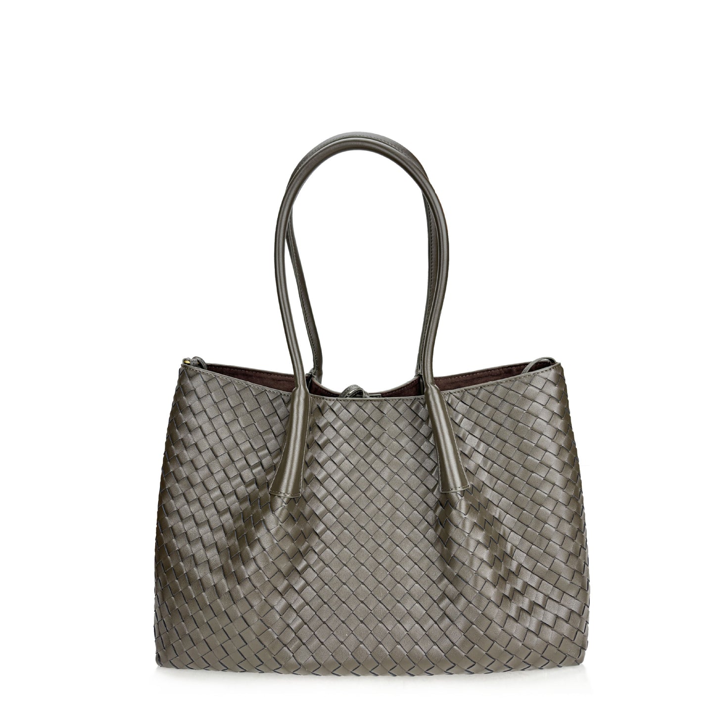 Women's Fashion Trend Woven Vegetable Basket Genuine Shoulder Bags