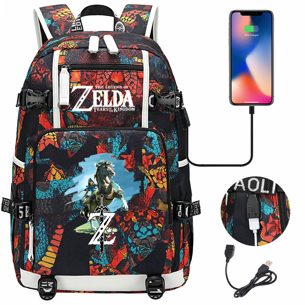 Women's & Men's Game Legend Of Zelda Printed Youth Backpacks