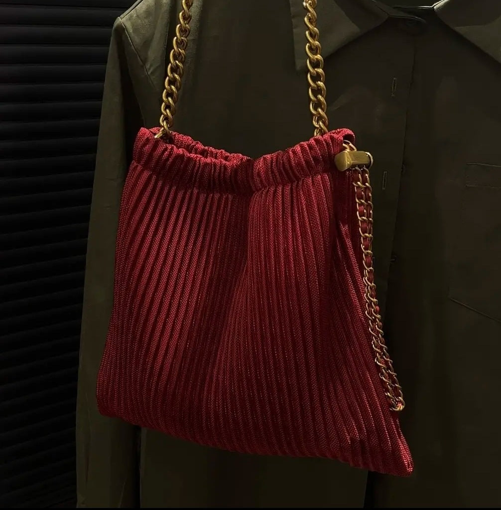 Cool Fortune Lazy Versatile Pleated Chain Shoulder Bags