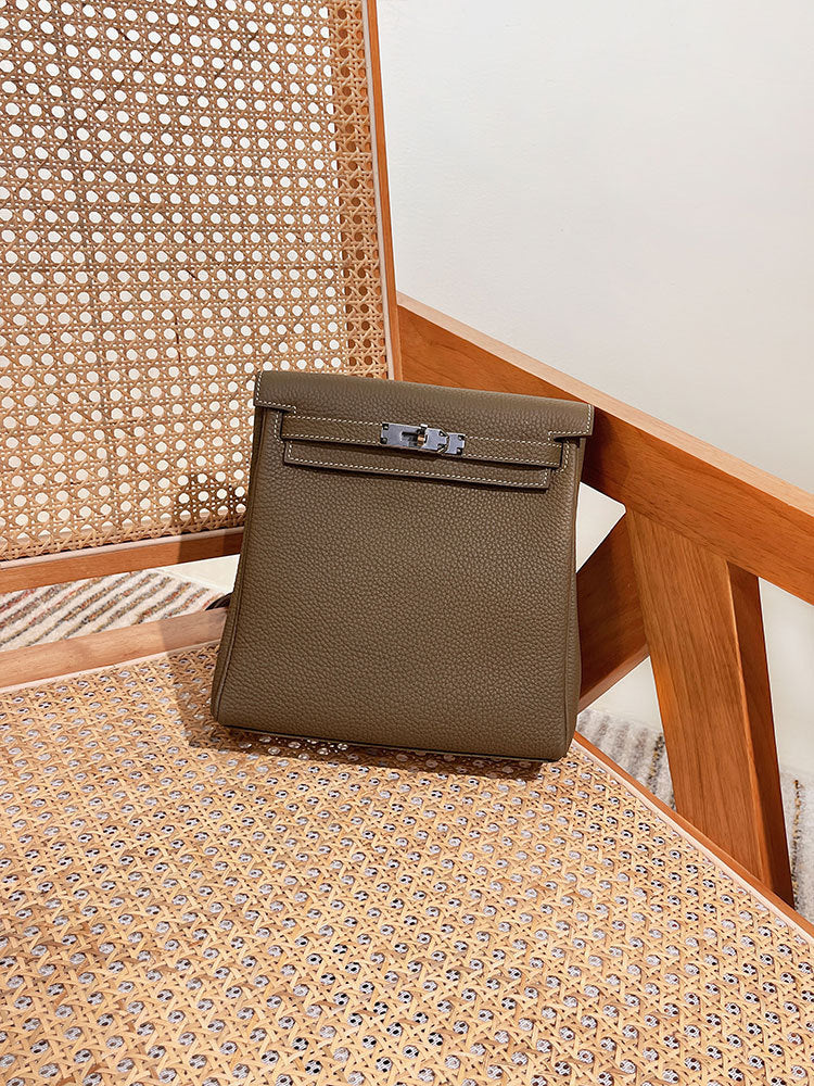 Women's First Layer Cowhide Kelly Genuine Leather Backpacks