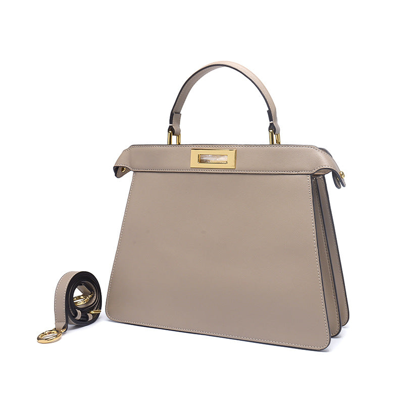 Women's Leather Rotating Single With Cat Design Crossbody Bags