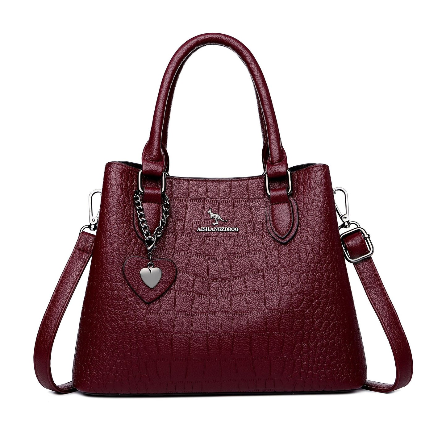Women's Crocodile Pattern Korean Style Simple Fashion Handbags