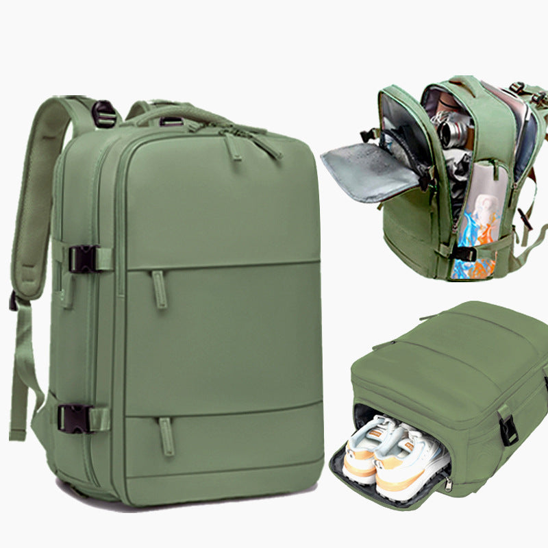 Women's & Men's & Simple Large Capacity Bottom Independent Backpacks