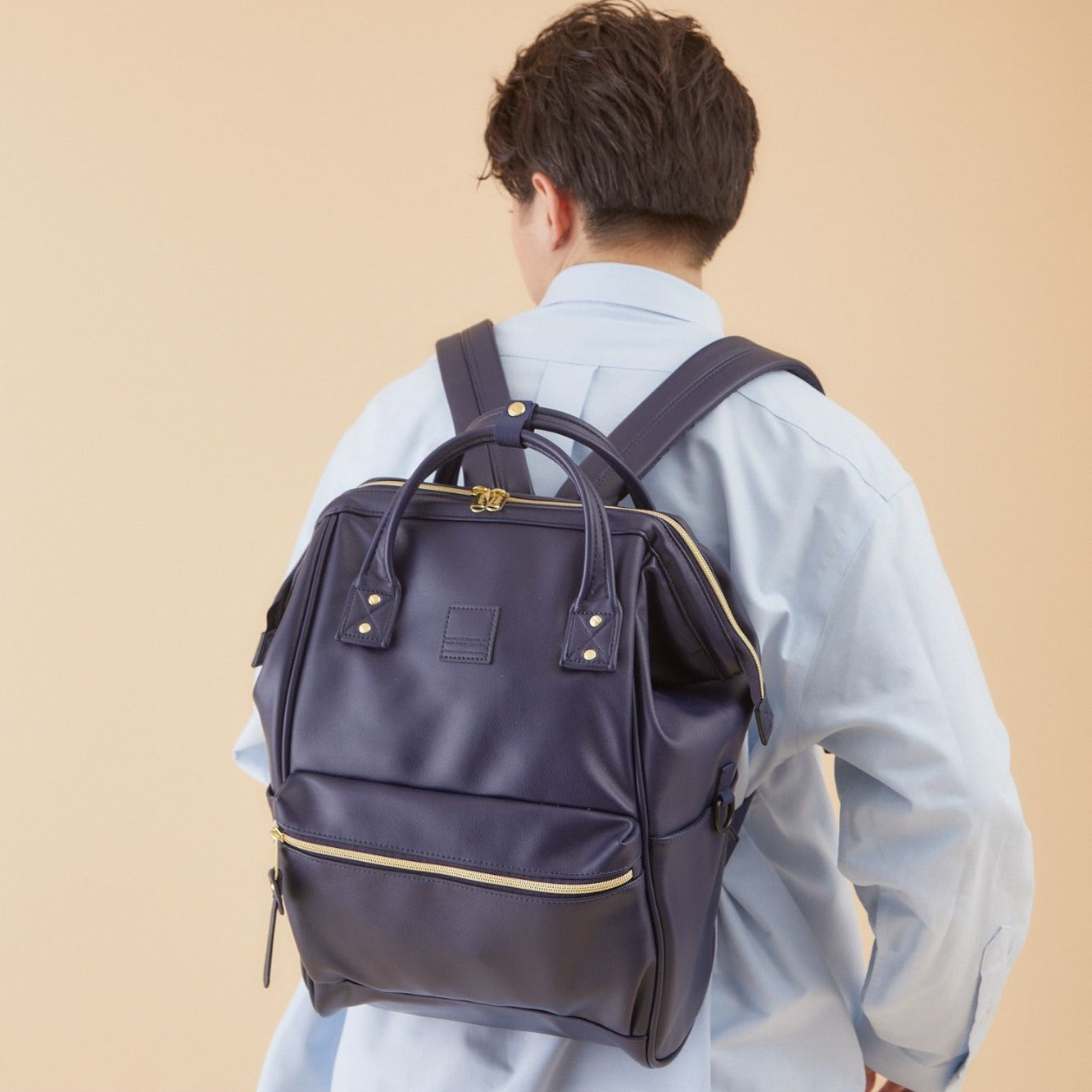 Beautiful Slouchy Frame Leather Female Ancient Backpacks