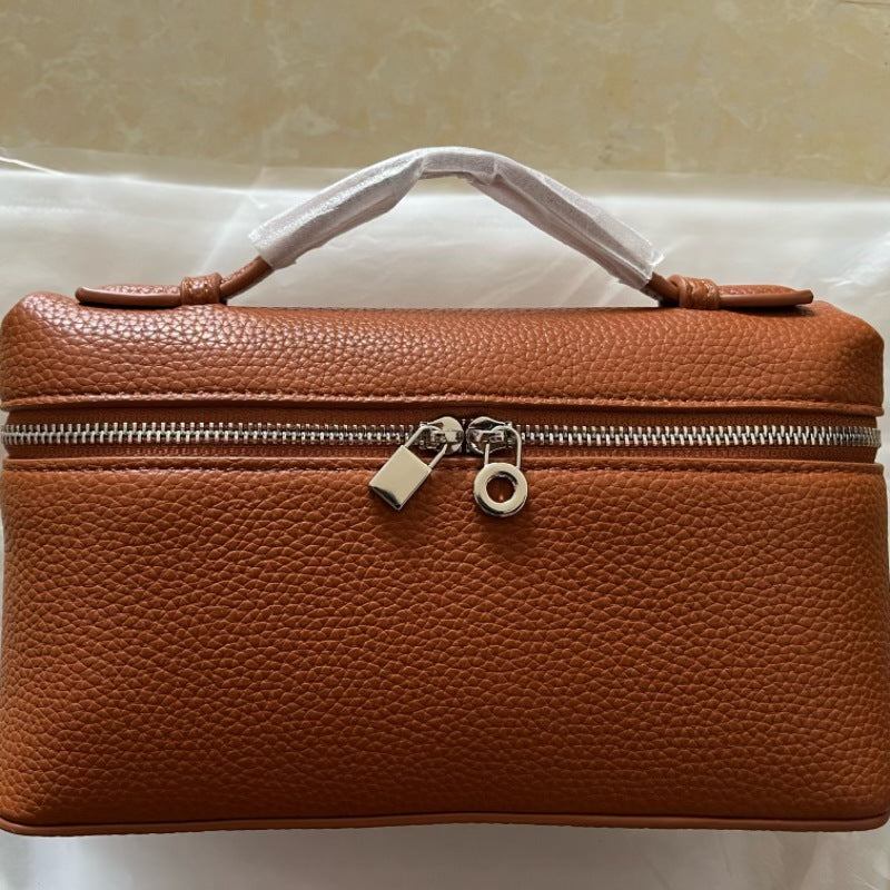 Women's Lunch Box Genuine Leather Portable For Bags