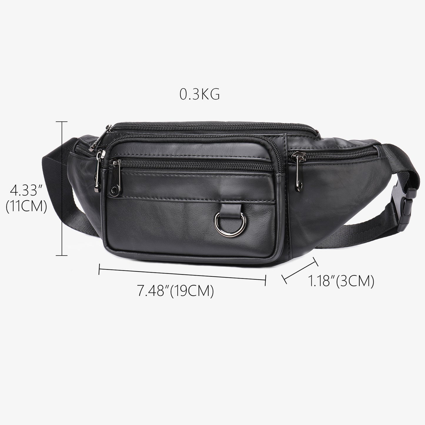Men's Cool Glamorous Leather Multifunctional Mobile Men's Waist Packs