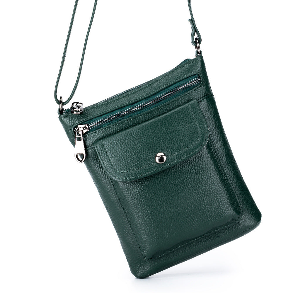 Women's Genuine Leather Large Capacity Mobile First Phone Bags