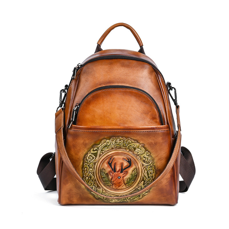 Retro Rub Colored Female First Layer Backpacks