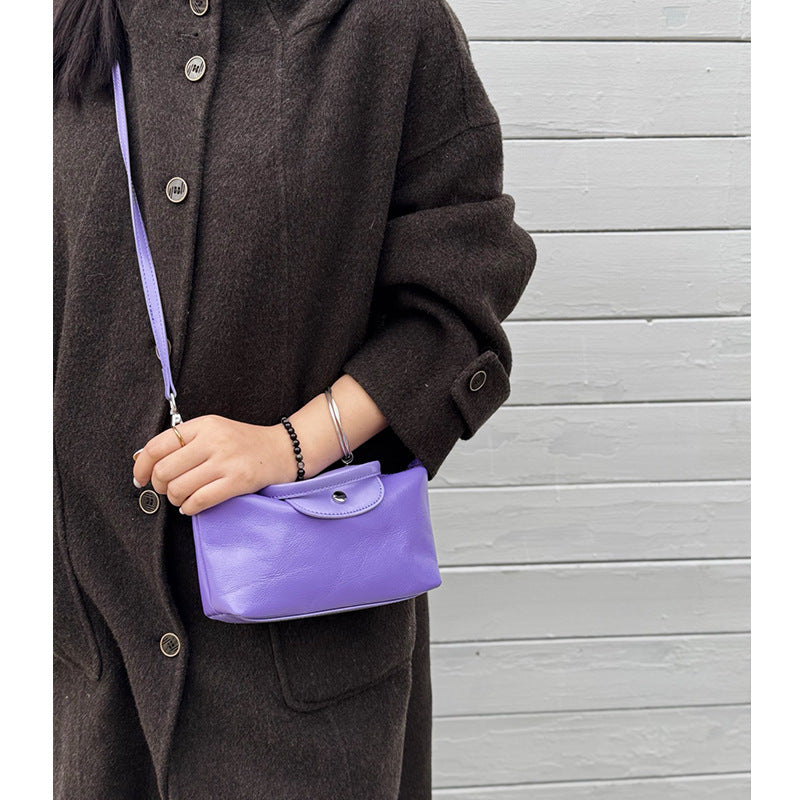 Women's Mini Dumpling Fashion Commuter First Layer Shoulder Bags