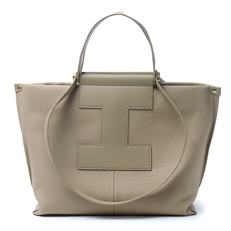 Women's Layer Cowhide Design Hand Carrying Genuine Bags