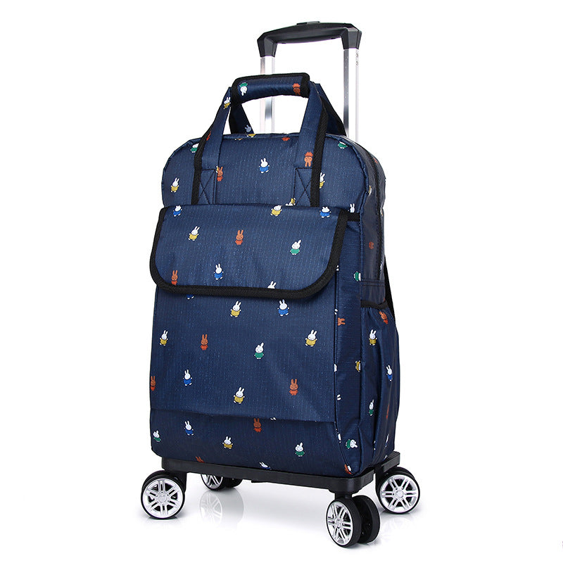 Can Be Pushed Pulled Detachable Large Travel Bags