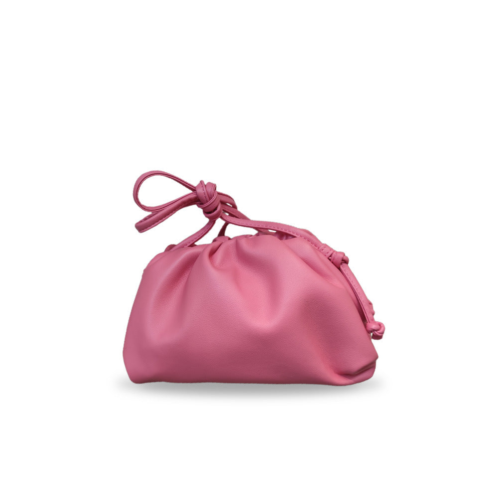 Women's Cloud Size Korean Style Pleated Clip Bags
