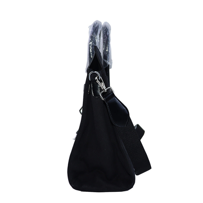 Women's Fashion Trendy Unique Letter Canvas Shoulder Bags
