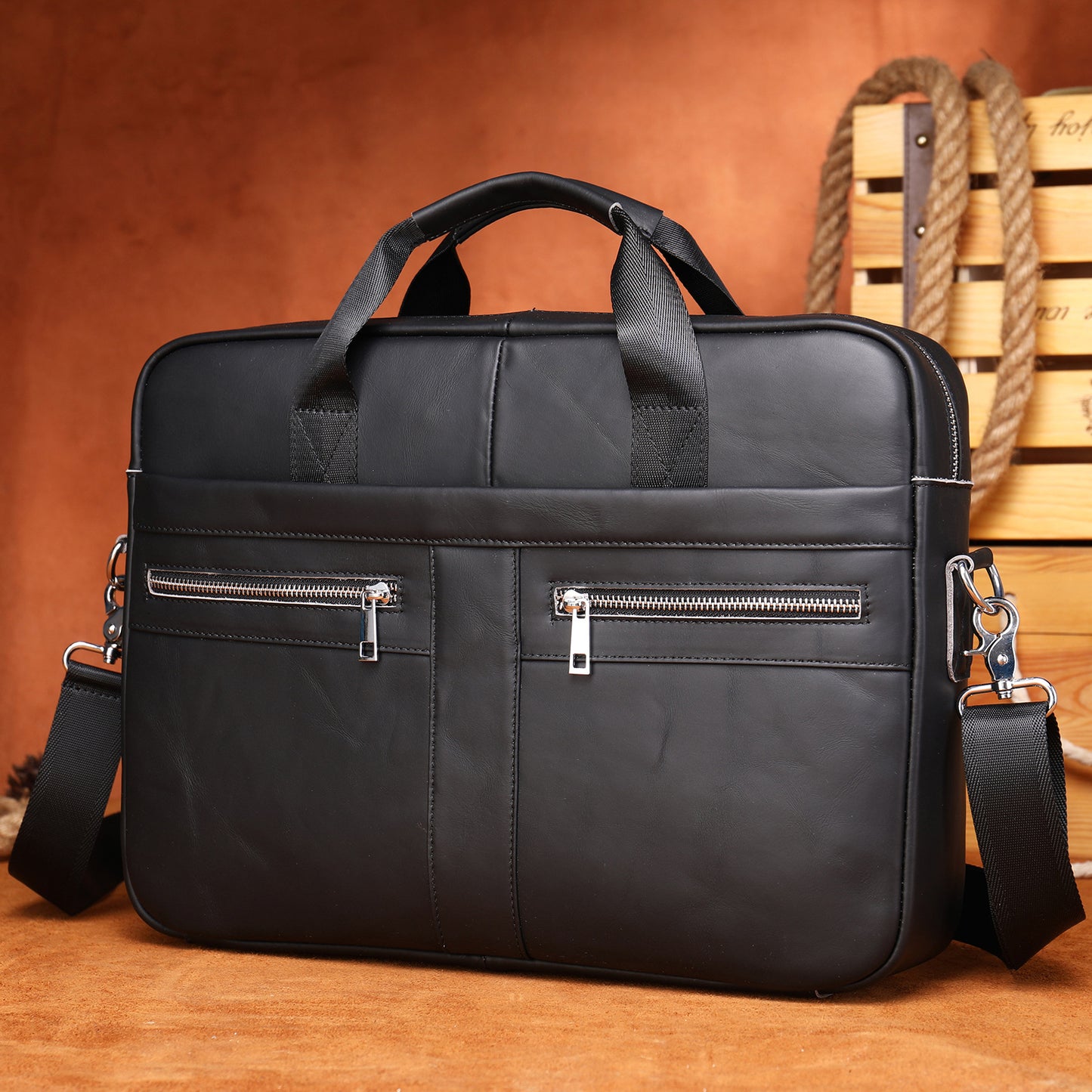 Men's Genuine Leather Business Computer Cowhide Fashion Men's Briefcases