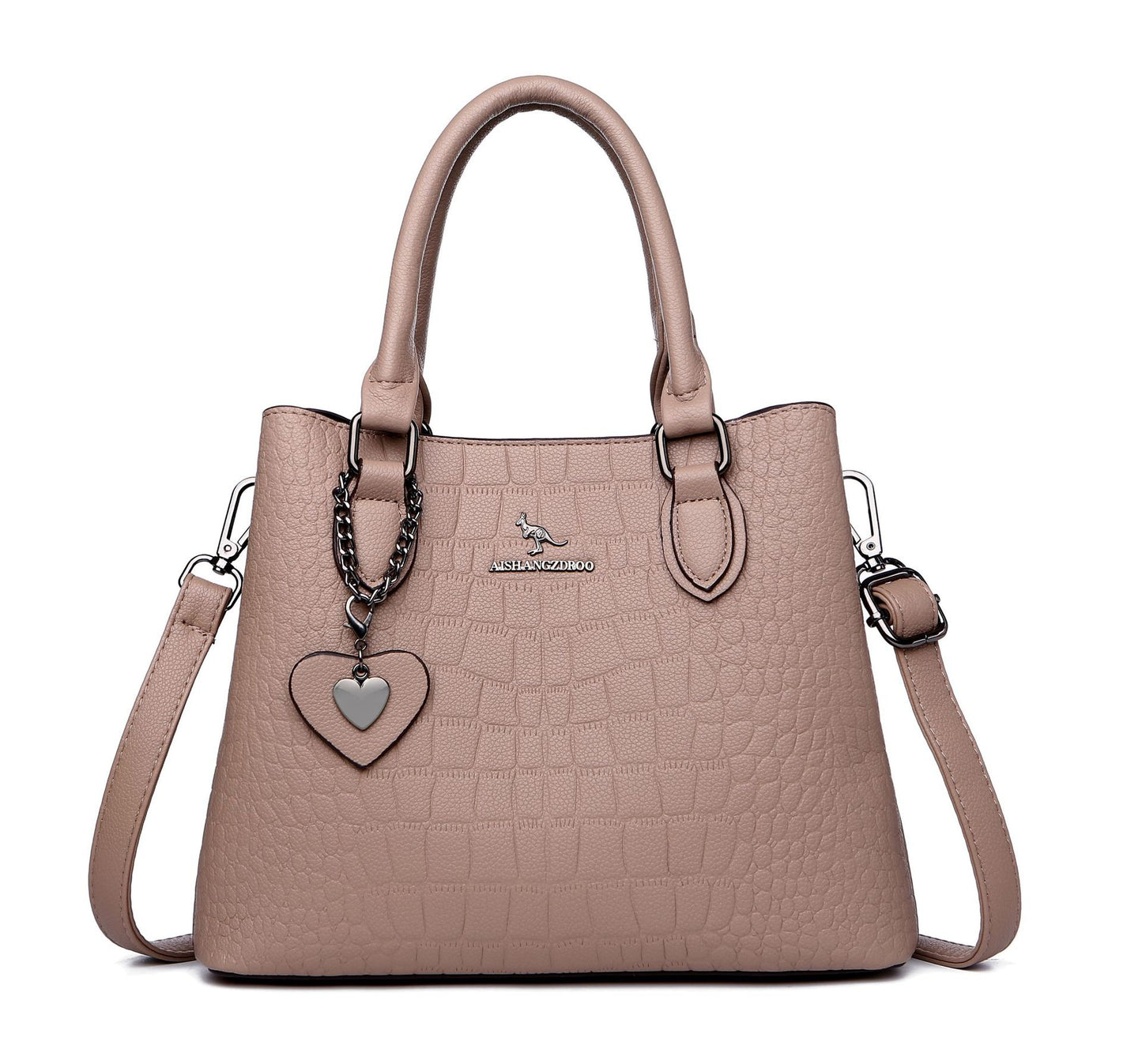 Women's Crocodile Pattern Korean Style Simple Fashion Handbags