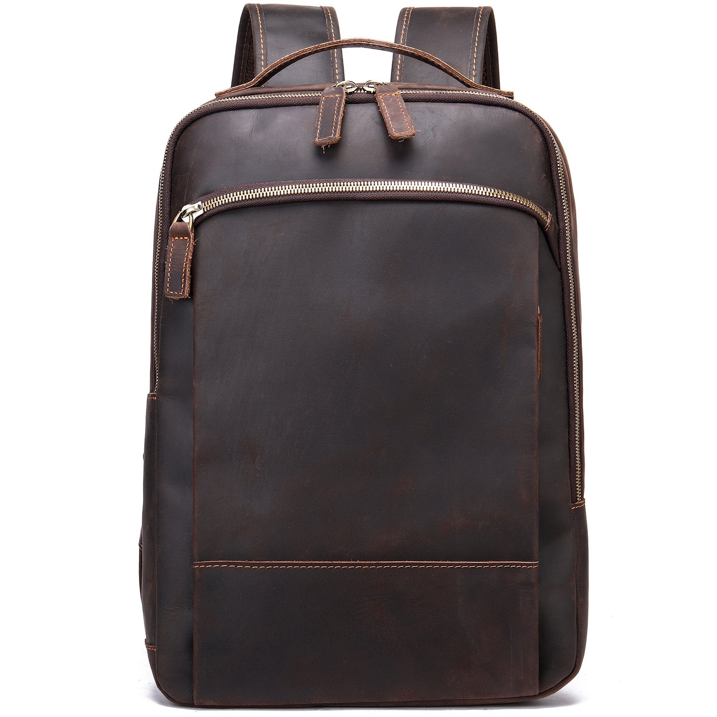 Men's Dermal Leather Retro Crazy Horse Large Backpacks