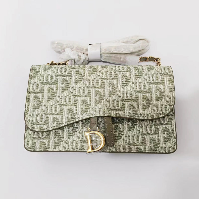 Women's Genuine Leather Fashion Crocodile Pattern Chain Crossbody Bags