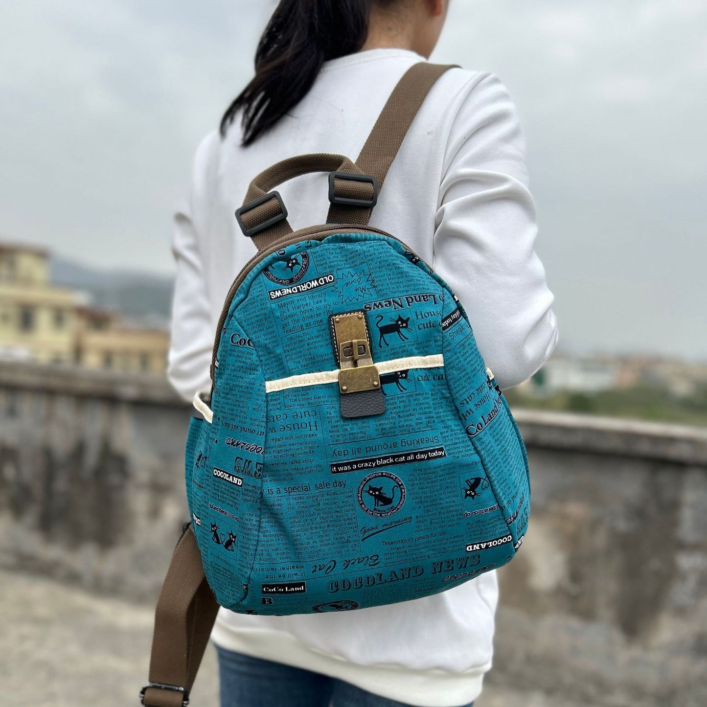 Unique Graceful Fashionable Cotton Linen Leisure Backpacks