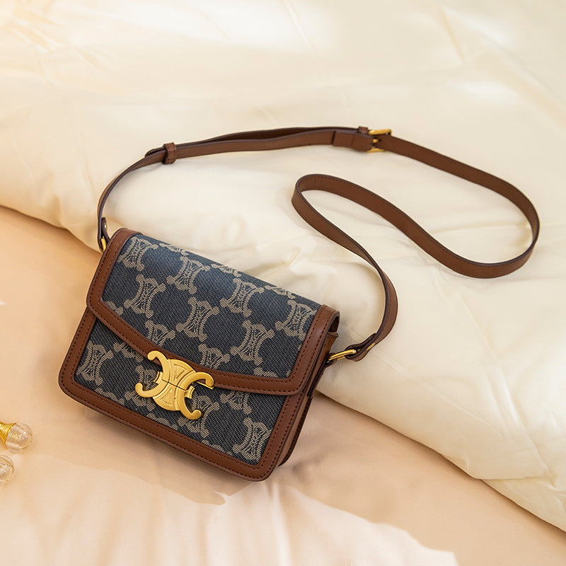 Fashion Versatile Arc Jacquard Chain Underarm Tote Bags