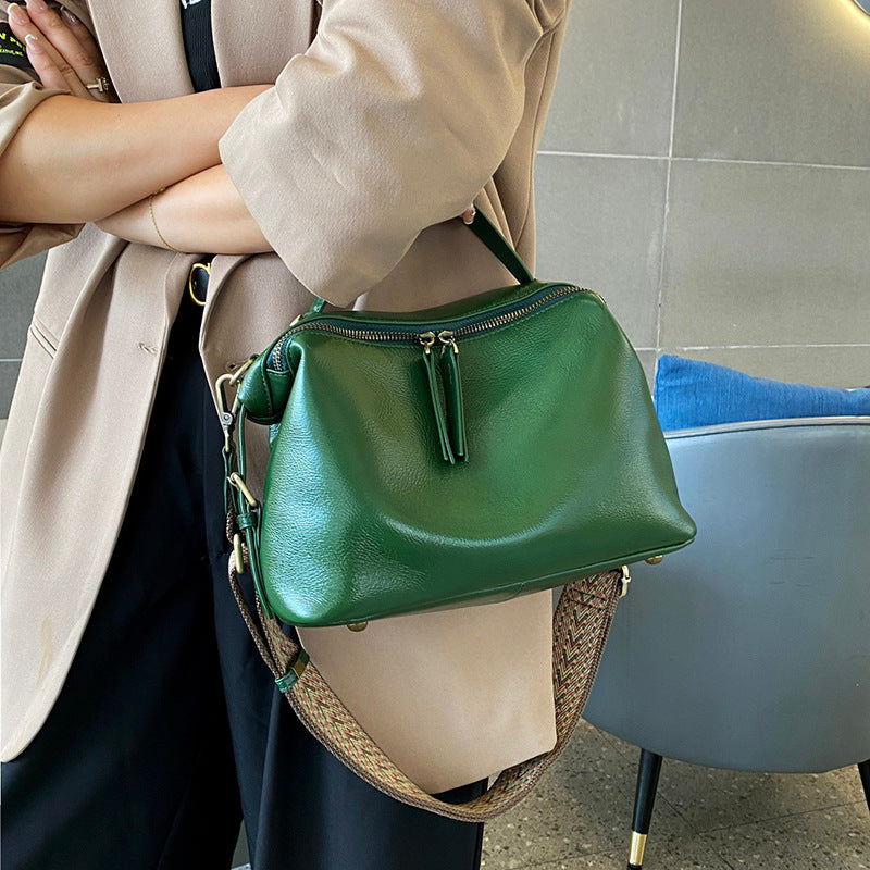 Women's Vegetable Tanning High-grade Simple Fashion Elegant Handbags