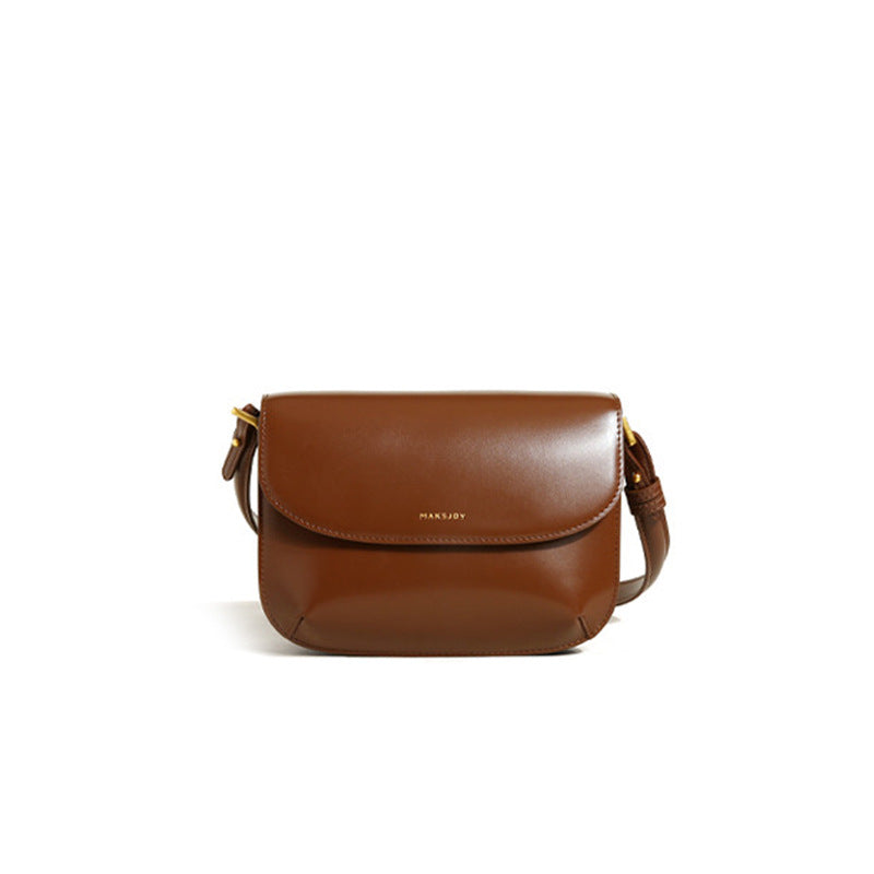 Women's High-grade Underarm Fashion Genuine Leather Niche Small Square Bags