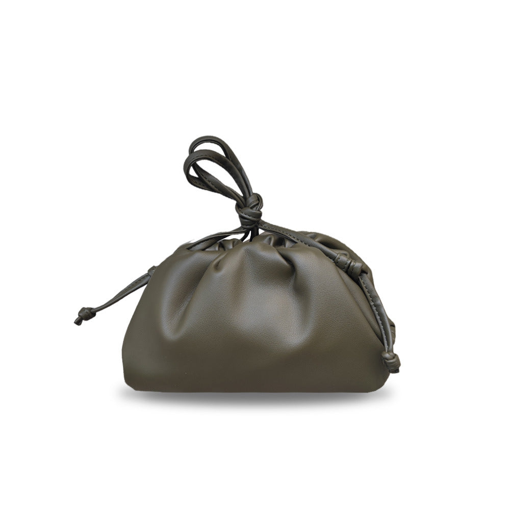 Women's Cloud Size Korean Style Pleated Clip Bags