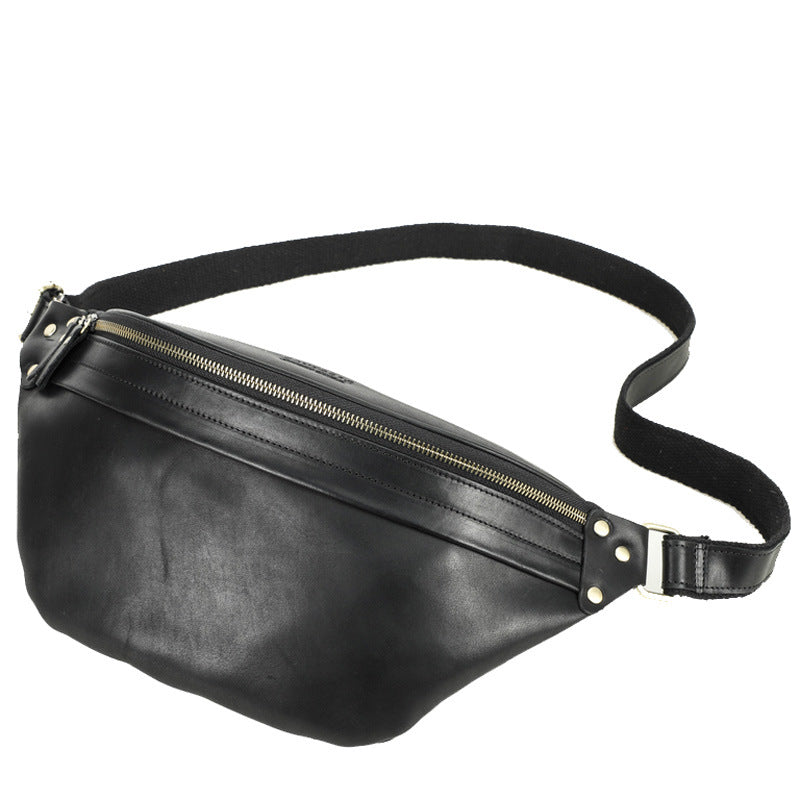 Men's Retro Crazy Horse Leather Large Capacity Bags