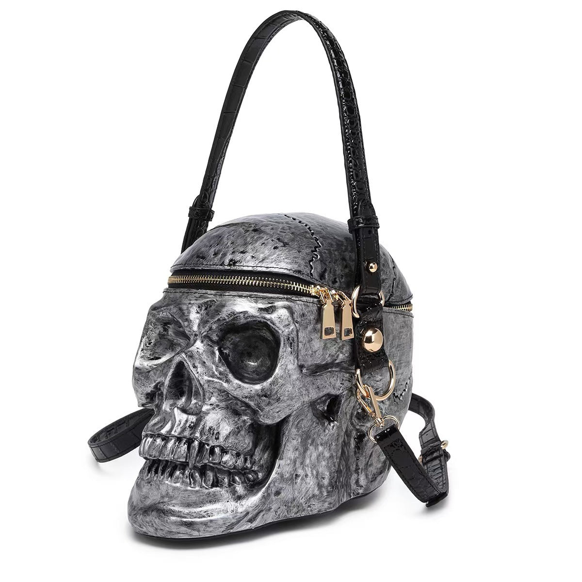 Women's Goth Skull Funny Halloween Style Tassel Shoulder Bags