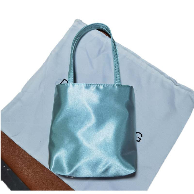 Female Niche Vintage Satin Mahjong Mobile Tote Bags