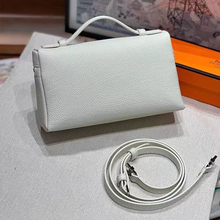 High Version Layer Cowhide Lunch Box Small Square Bags