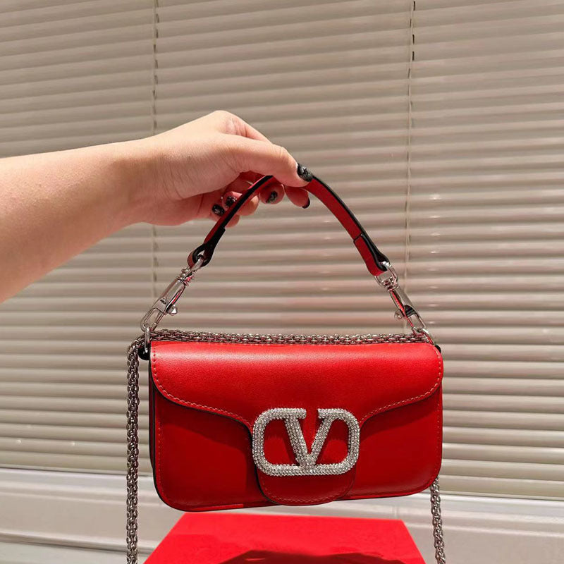 Women's Chain Flap Drill Trendy Fashion Street Bags