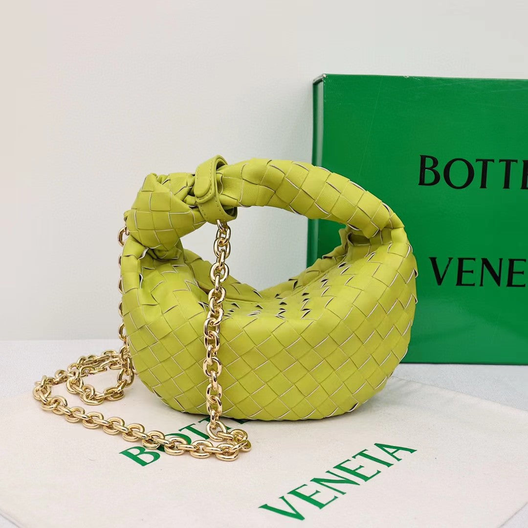 Summer Woven Croissant Knotted Clutch Light Bags