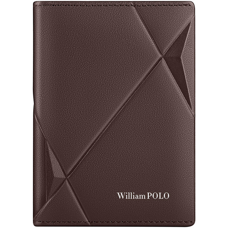 Men's Paul Male Genuine Leather Trendy Document Card Holder