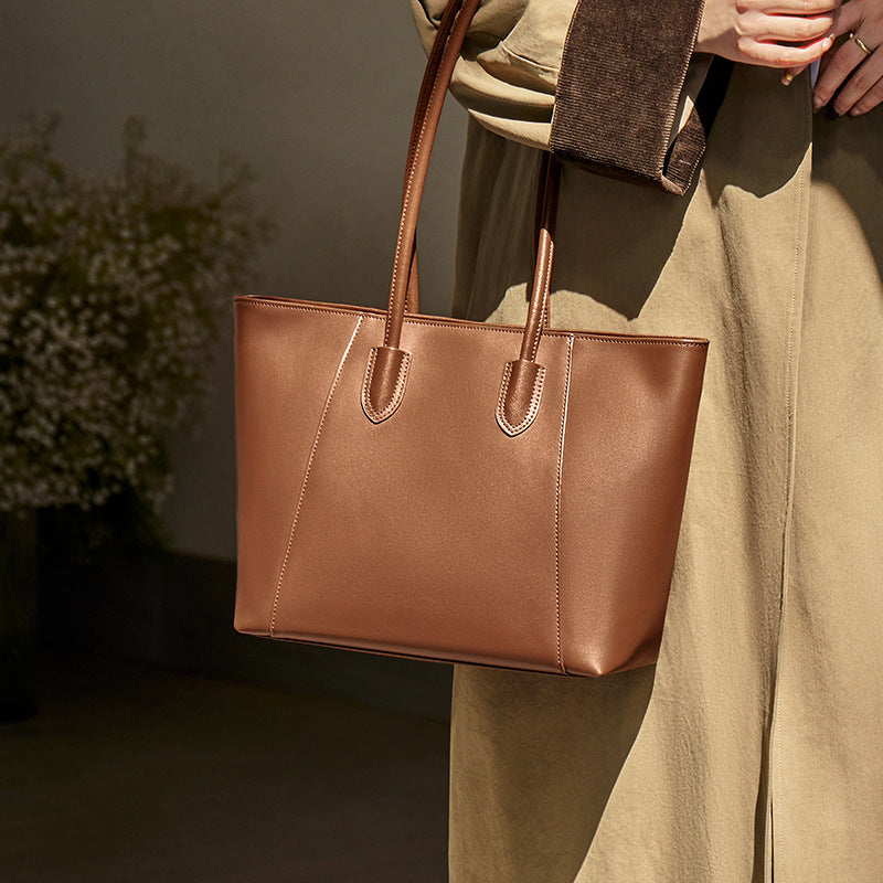 Women's Big Summer Large Capacity Commuter Genuine Tote Bags