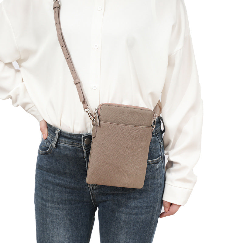 Women's Genuine Leather Cell Fashion Minority Design Phone Bags
