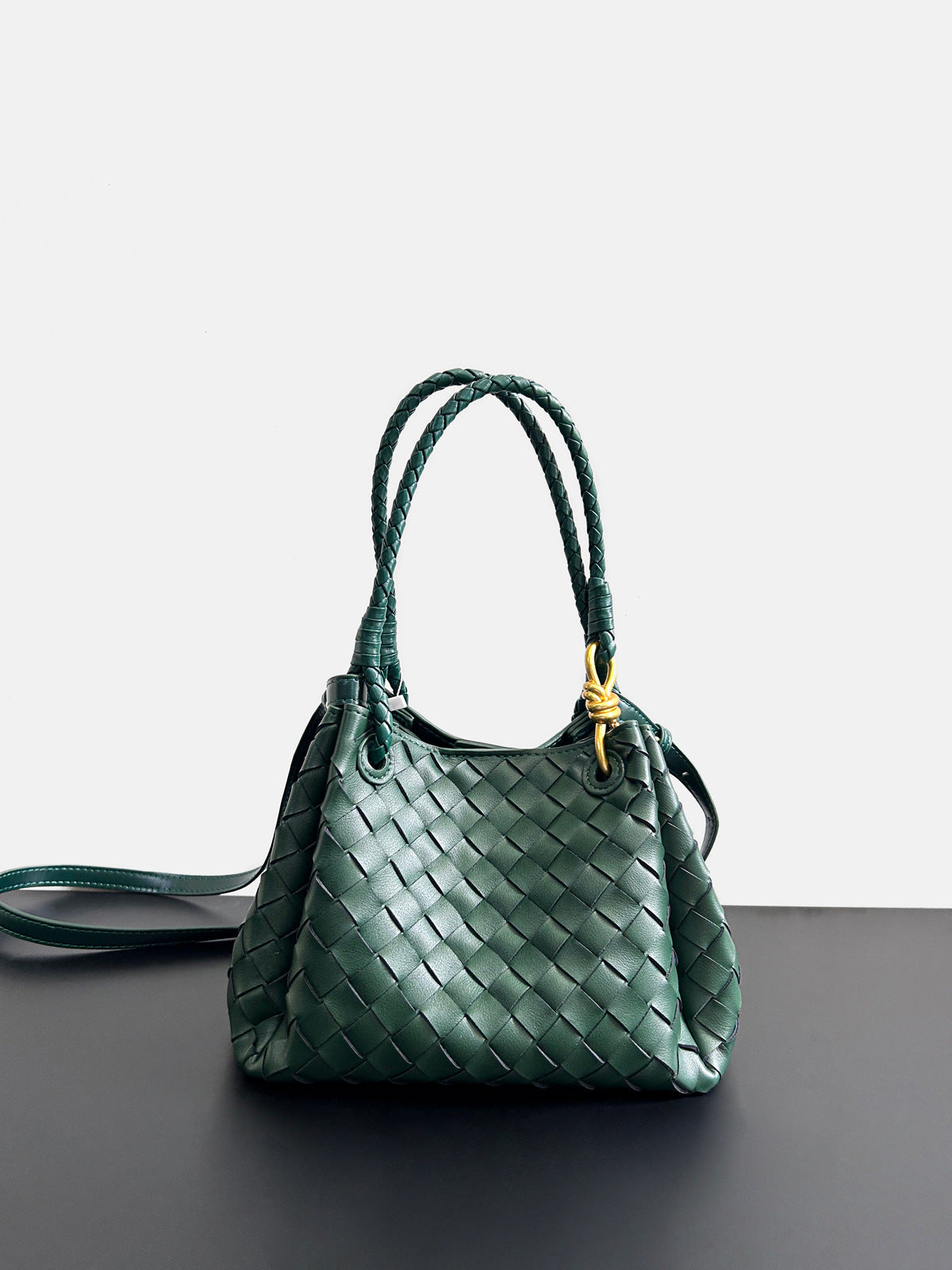 Authentic Leather Weave Parachute Shu Portable Vegetable Bags