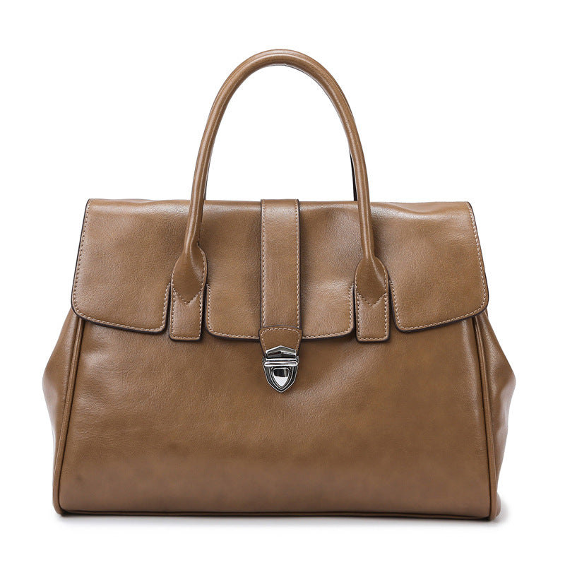 Women's Large Capacity Totes Simple Temperament Soft Tote Bags