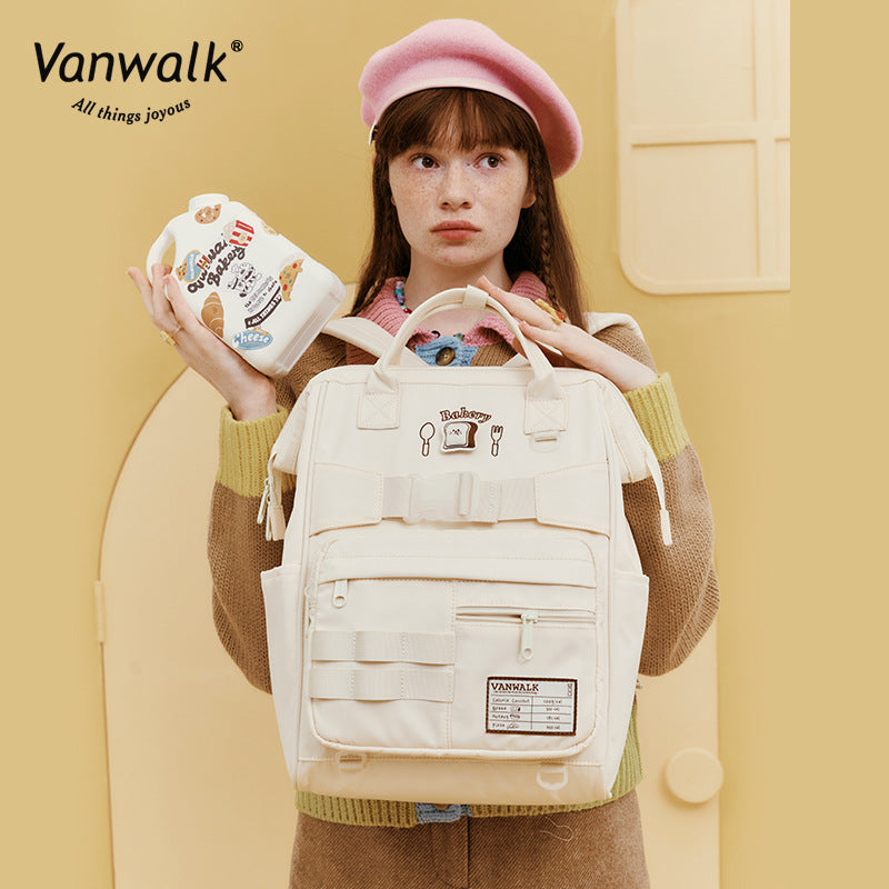 Bakery Homemade College Junior High With Backpacks