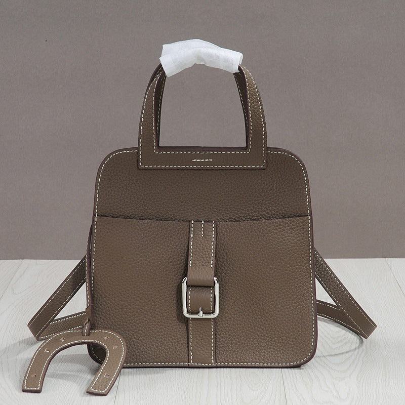 Women's Korean First Layer Cowhide Practical Decorative Crossbody Bags
