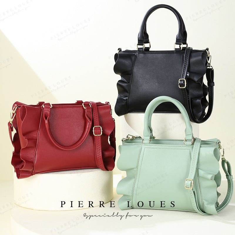 Women's High-grade Fashion Niche Pleated Versatile Large Shoulder Bags