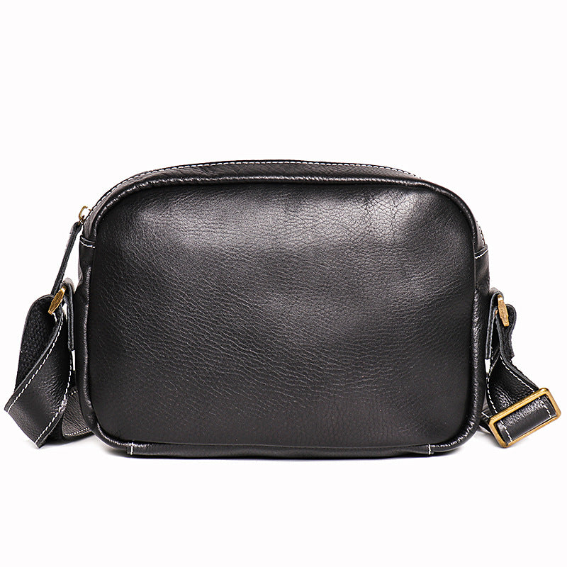 Women's & Men's & Fashion Simple Crazy Horse Leather Men's Shoulder Bags