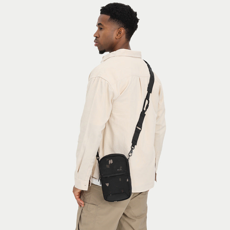 Men's High-grade Fashion Oblique Pattern Waterproof Men's Shoulder Bags
